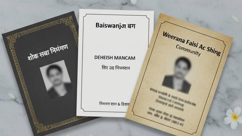 English Condolence Card for Indian Families – Free Online Maker 2026